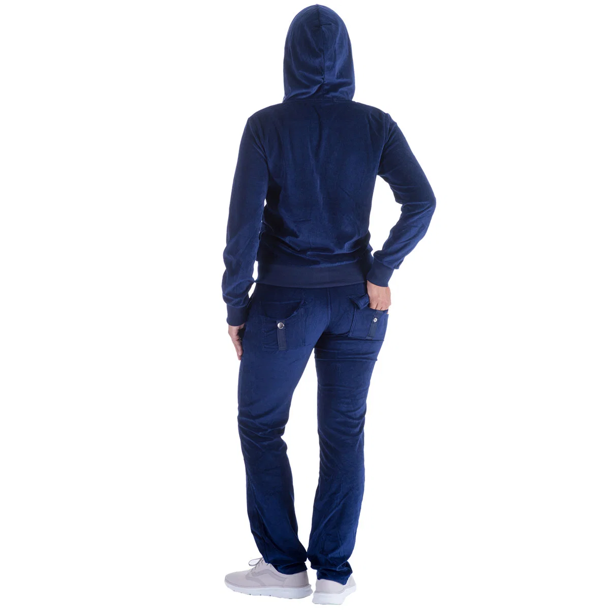 Custom Women 2 Piece Hooded Long Sleeve Sportswear Knitted Women Sports Set