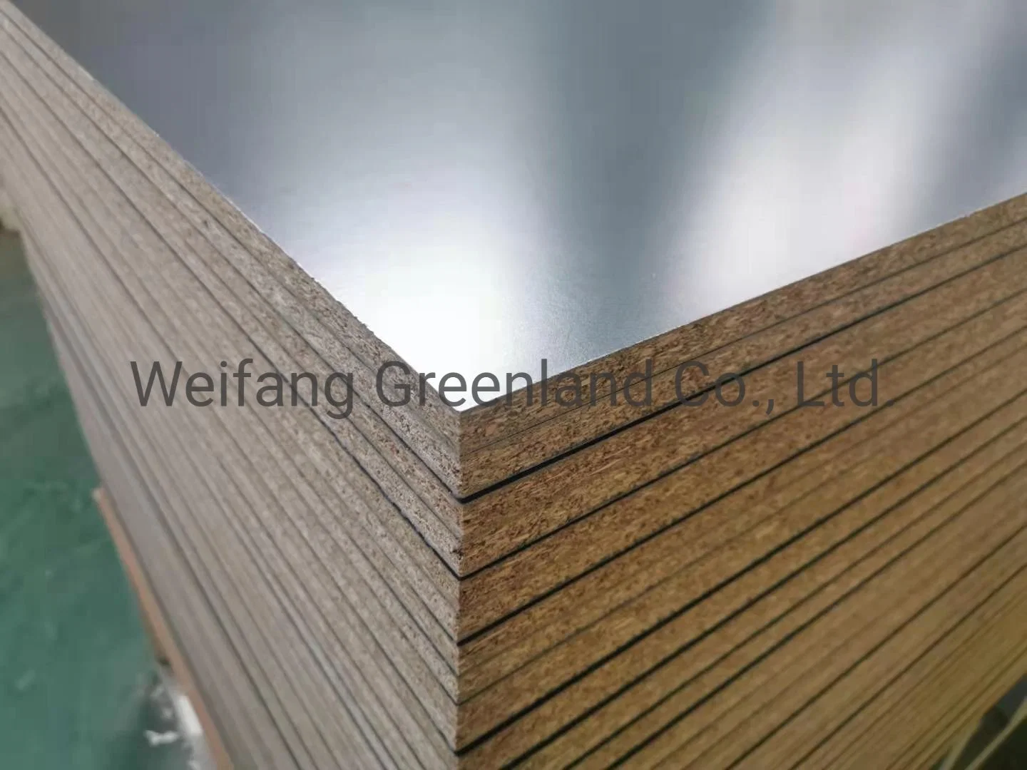 2022 Nuevo diseño Medio ambiente Melamina Laminado Chipboard / Melamined Panel de partículas