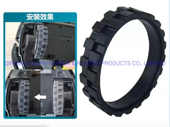 Custom Rubber Wheel Tire Mopping Robot Vacuum Cleaner Wheel Tire Assembly Replacement Parts for Irobot Roomba