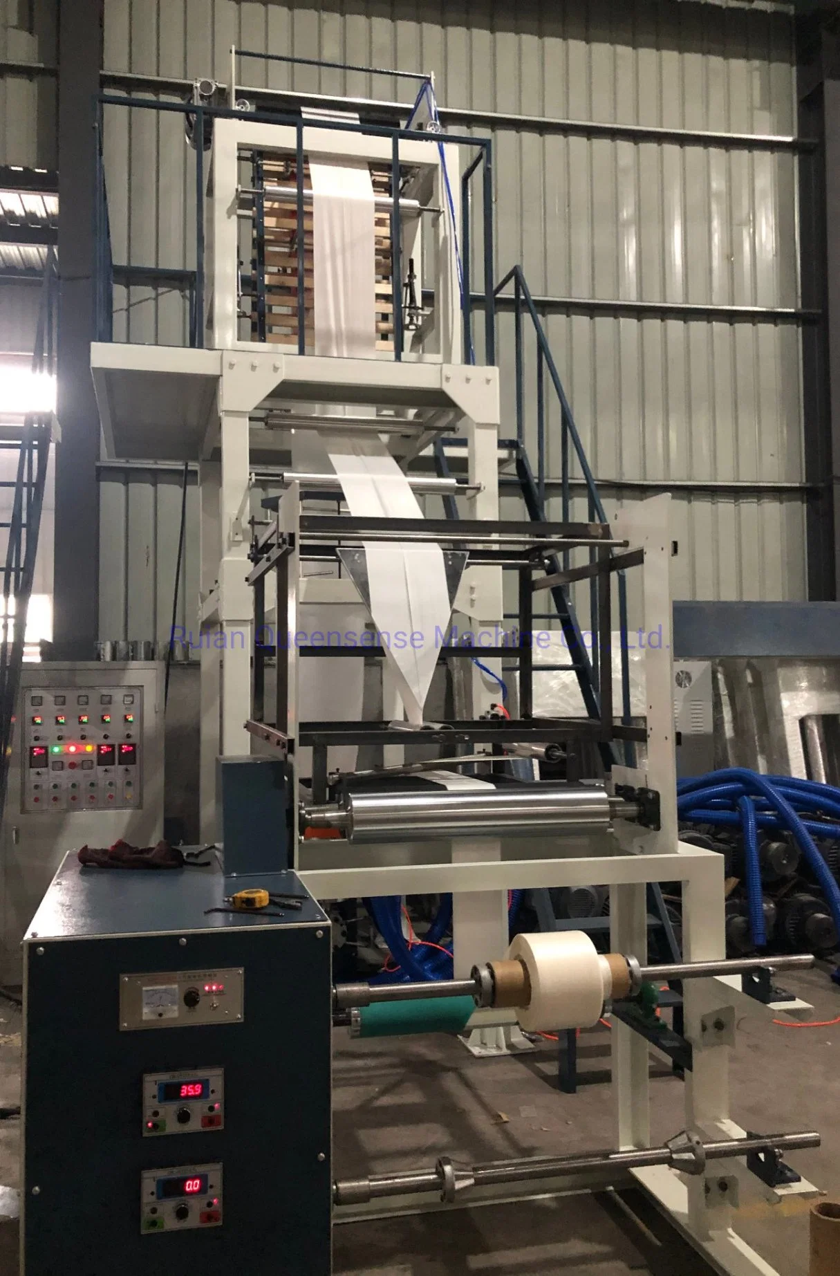 Single Layer 1m HDPE /LDPE/LLDPE T Shirt Film Blowing Machine