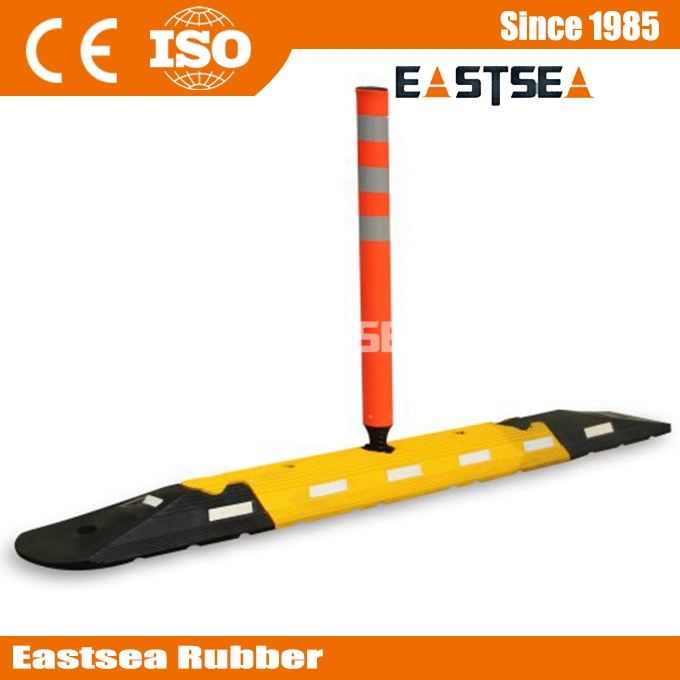 with Flexible Post Rubber Lane Separator System for Traffic Safety