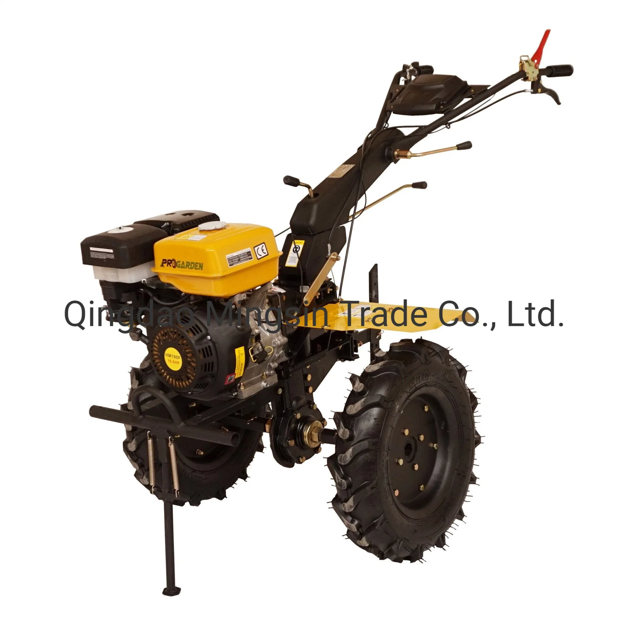 Mini-motocultivador Gt1050d/a, 6HP Cultivador de exploração e gasolina timão