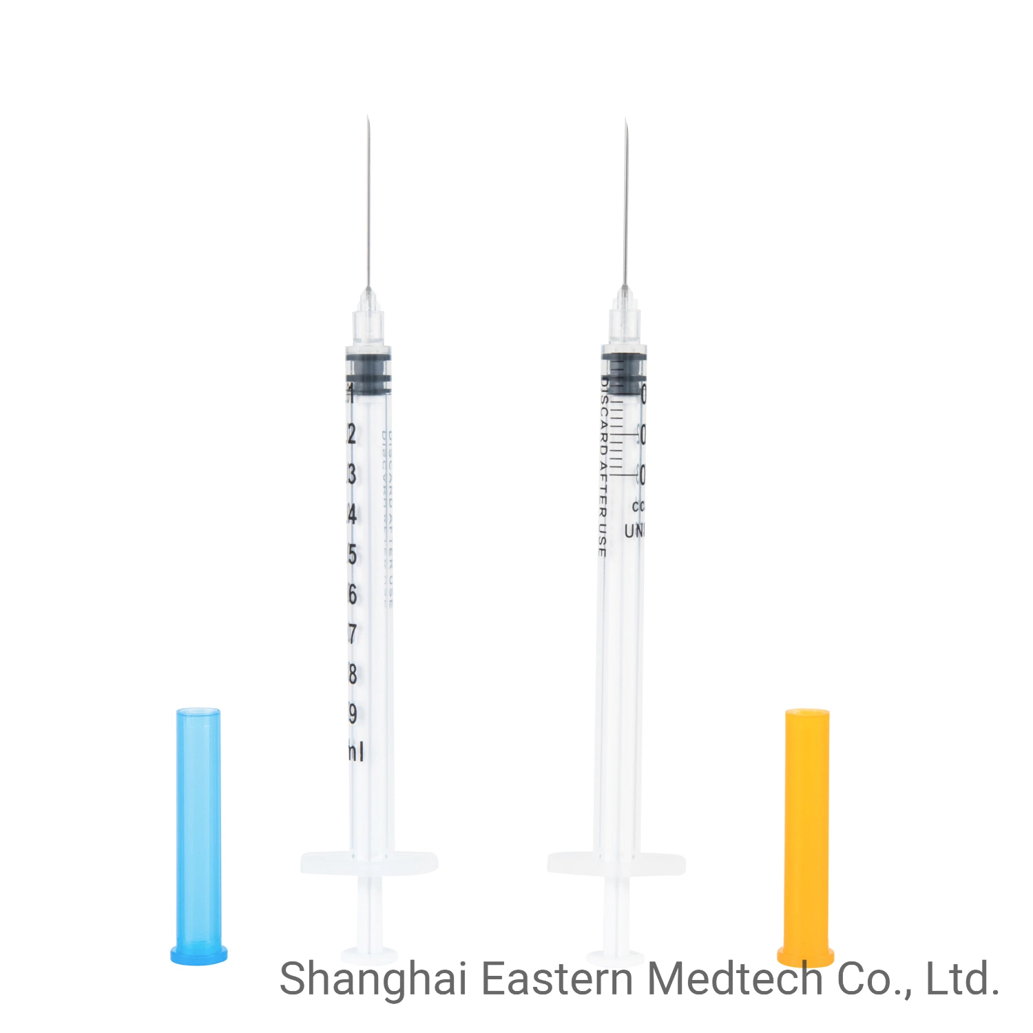 Hospital Equipment Disposable Medical Products, Latex Free, for Single Use, CE Marked Fixed Needle 1ml 25g 27g, Vaccine Syringe