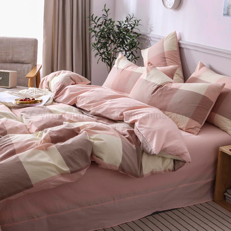 Hospital Cotton Fabric Bedding Hot Selling New Product 4 PCS Queen Bed