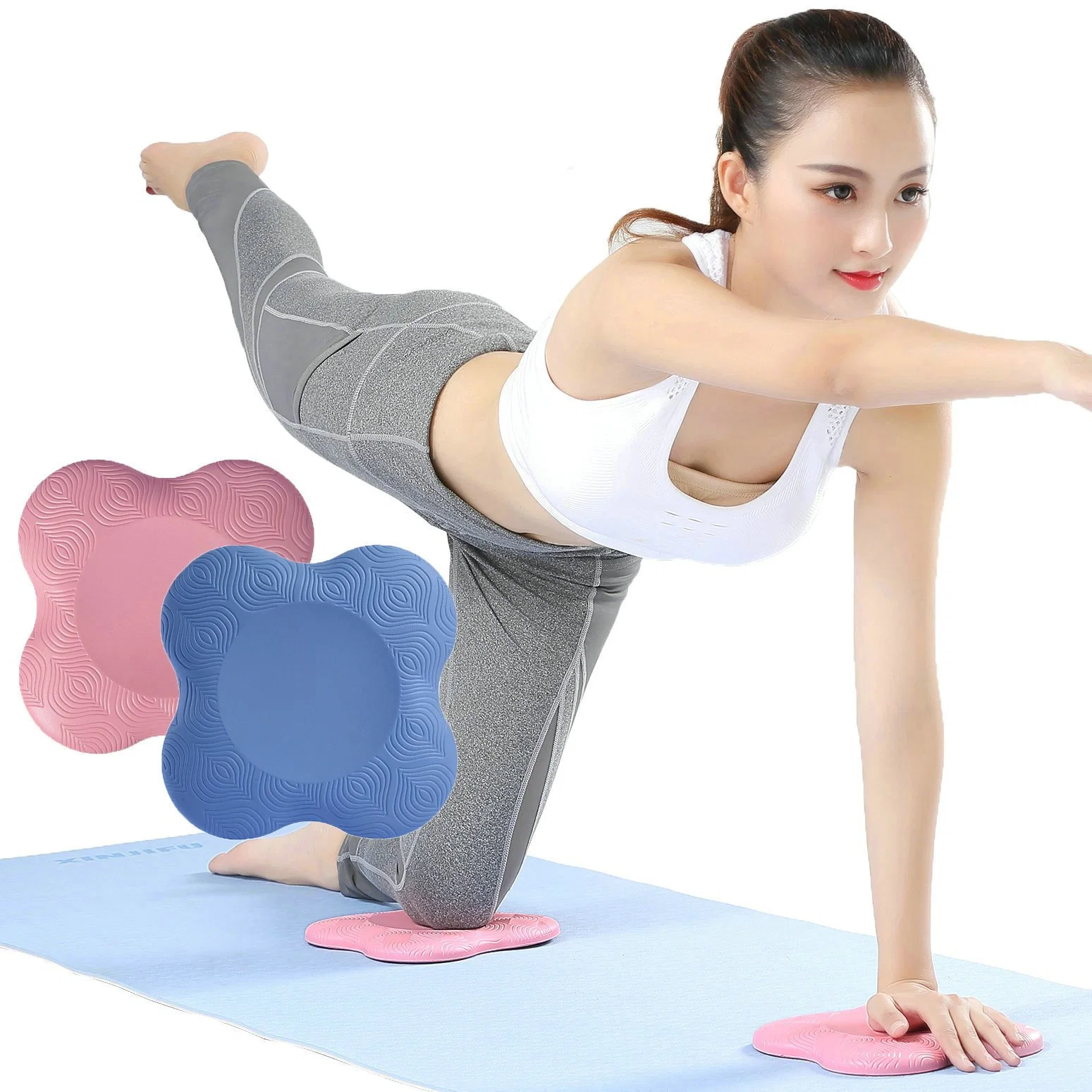 Yoga Knee Elbow Hand Support Pad Fitness Exercise Balance Cushion Non-Slip Pads Esg15098