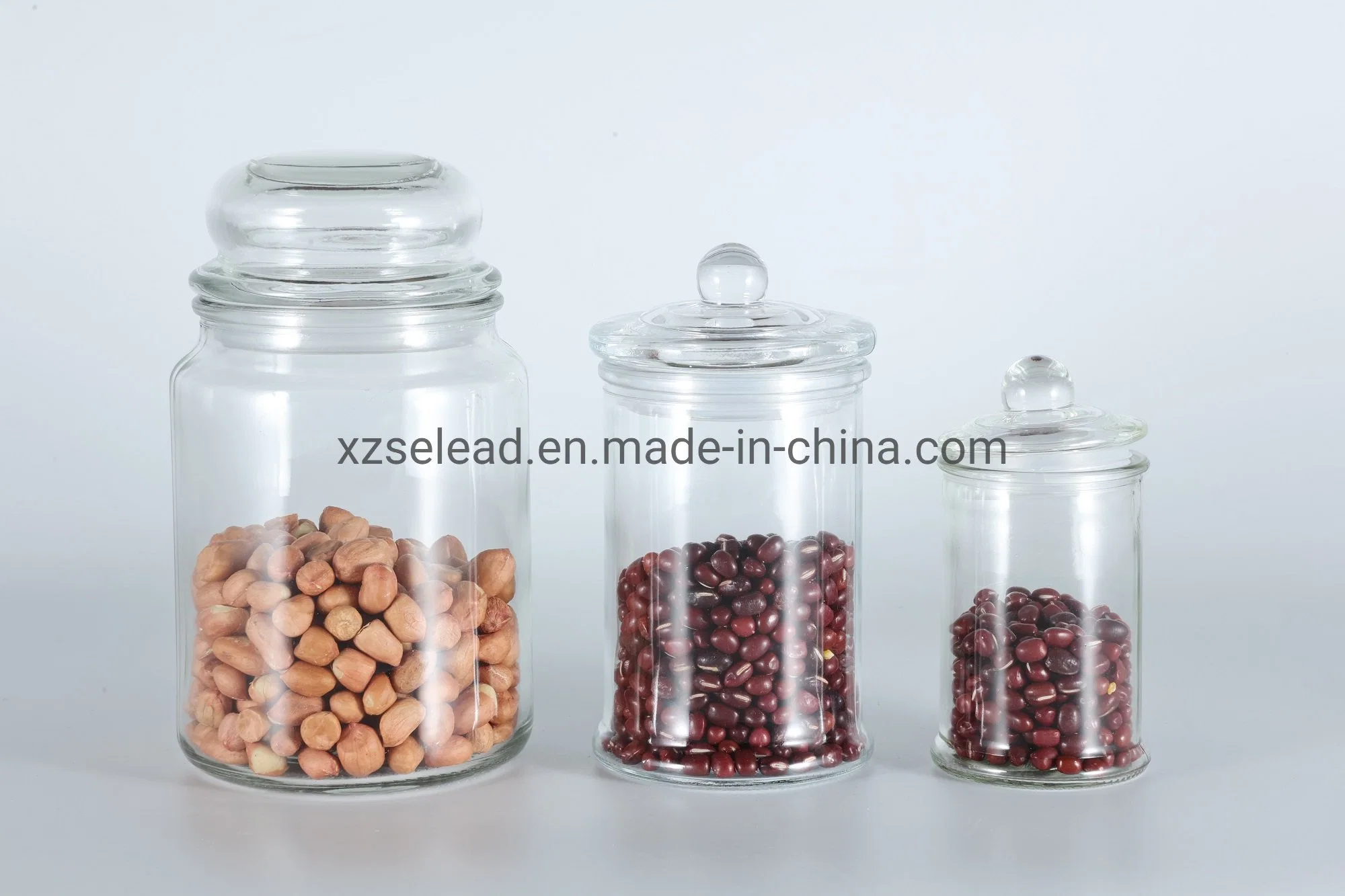 Food Storage Container with Airtight Glass Lid Clear Glass Jar