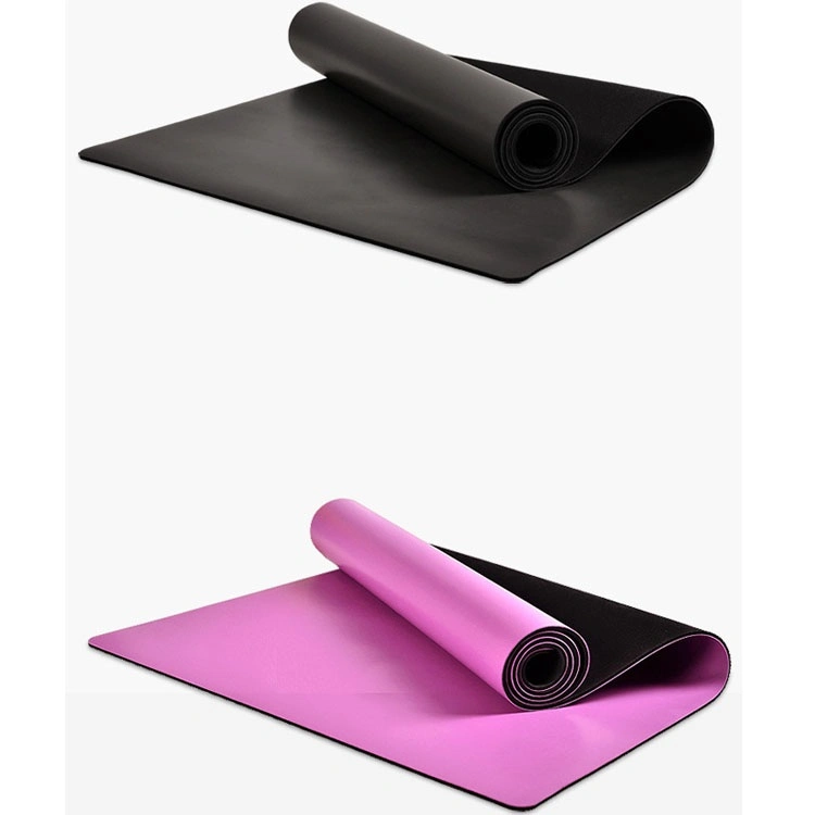 Portable Eco Friendly Custom Printing Logo Anti Slip Folding Travel 4 mm Gym Pilates Fitness Exercise Natural Rubber PU Yoga Mat