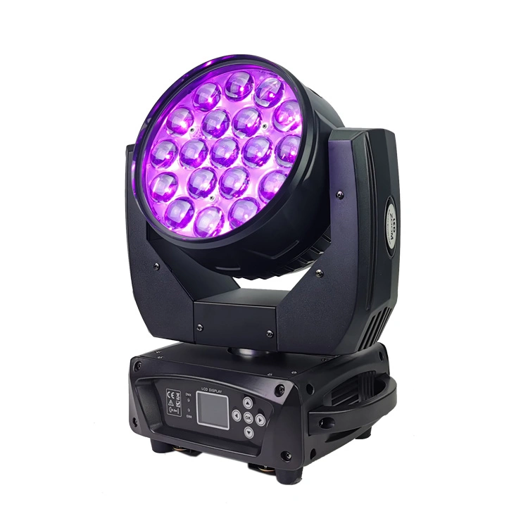 Professional Stage DJ 19X15W RGBW LED Wash Zoom Moving Head Light