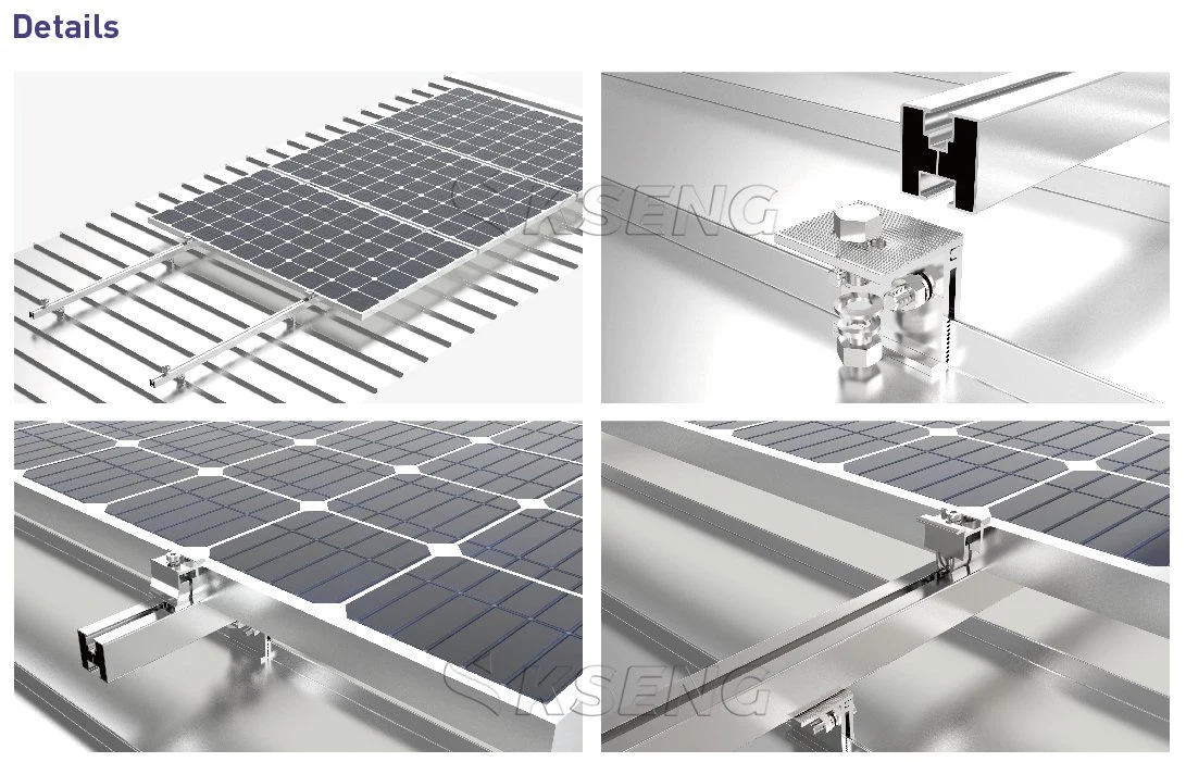 Solarpanel-Montagehalterung Solar-Rack-Dachmontage Struktur für Solarzellen