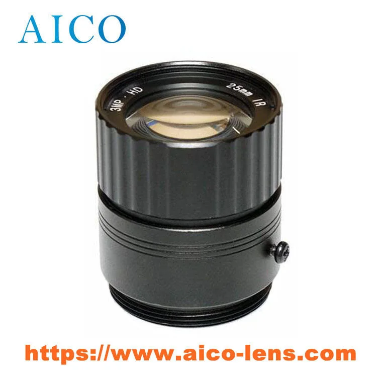 1/1.8 Inch F1.2 Large Aperture No 1.2 25mm Focal Length 25 mm 3 Megapixel CS Mount Fixed CS-Mt CCTV Camera Lins Lens