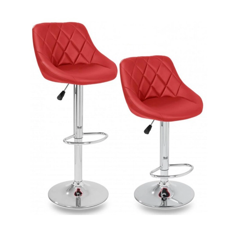 Popular Nordic Style PU Leather Thick Foam Rotary Bar Chair