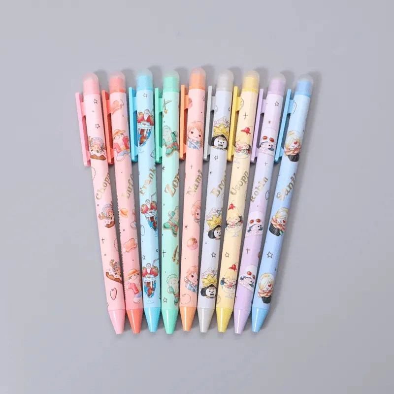Customized OEM ODM Back to School Sales Cute Stationery Pen Suppliers Ball Erasable Rollerball Pen