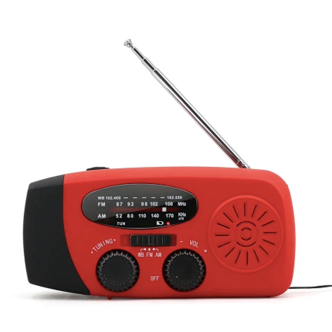 Multifunctional Hand Generator Powered Radio for Travel