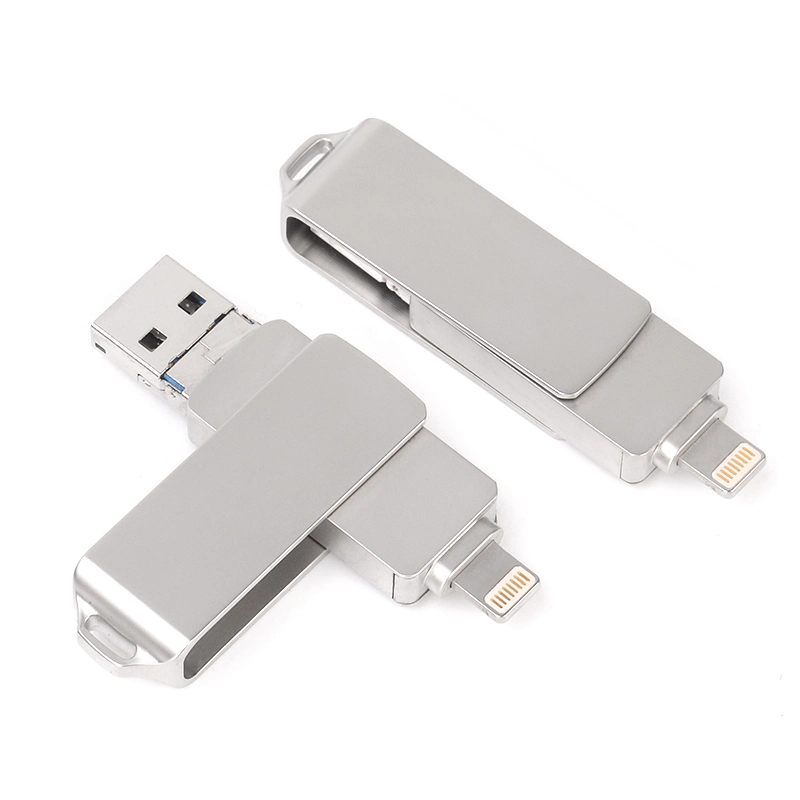 Pure Metal 3 in 1 Neuer tragbarer USB-Flash 8GB/16GB/32GB/64GB Laufwerk/USB-Stiftlaufwerk