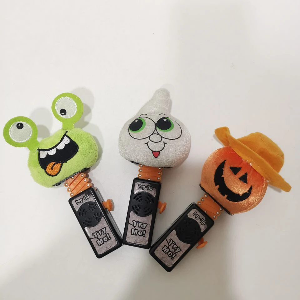 2022 New Hot Selling Item Wholesale/Supplier 3 Asstd Halloween Pop-up Plush Trick or Treat Halloween Boxing