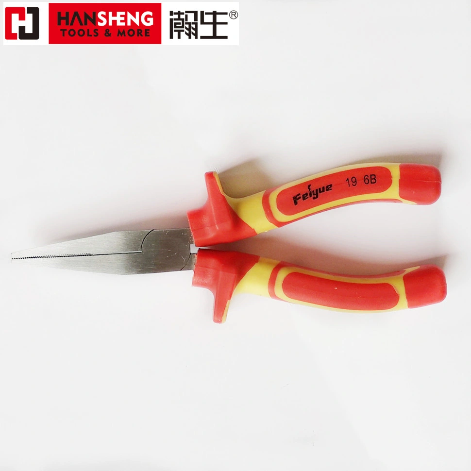 Professional Hand Tools, Hardware Tool, Made of CRV, VDE Side Cutter, VDE Plier, VDE Bent Nose Pliers