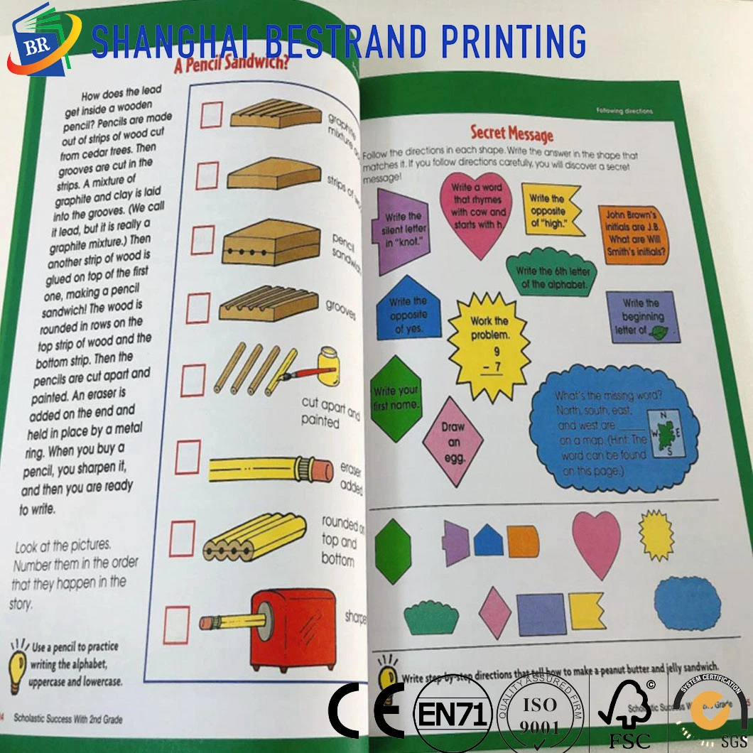 Customized OEM Softcover Exercise Book Printing with Eco-Friendly Material