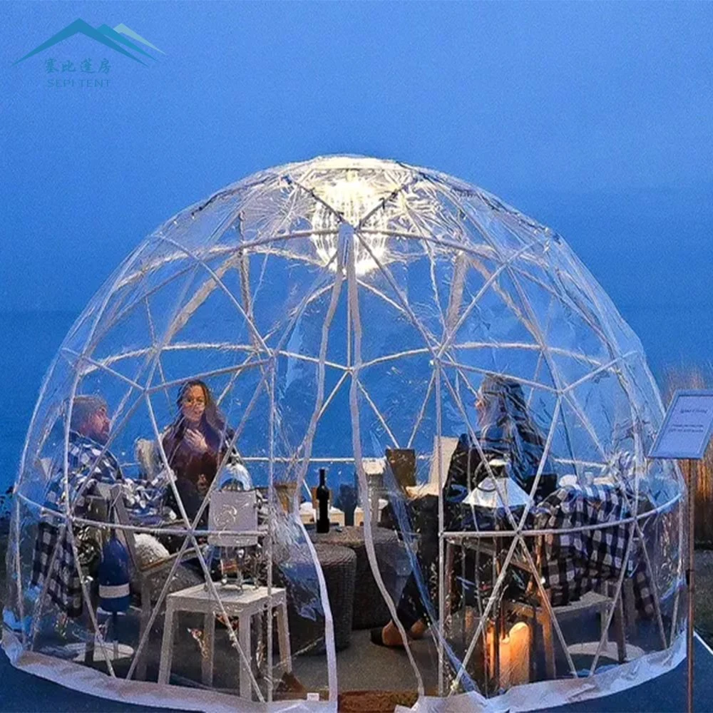 Commercial Celebration Large PVC Igloo Geodesic Dome Tents House for Outdoor Event Camping