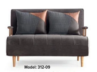 Modern Guest Room Bedroom Furniture Futon Fabric Sofa Bed Tg-C312