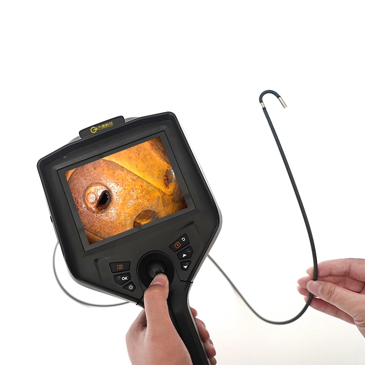 Handheld 360 Degree Rotate 4 Way Articulating Industrial Borescope Endoscope Videoscope Snake Camera