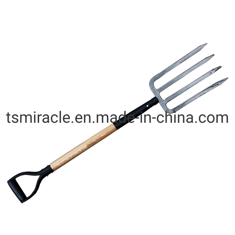 Wholesale 4 Teeth Carbon Steel Hand Garden Planting Fork