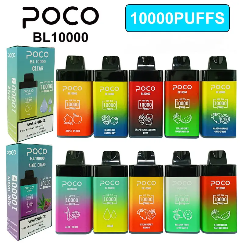 Poco 10000 puffs Zbood OEM ODM Variety 7000/7500 Pluta Randm 2 nicotina Kulx PNP e-cigarro canetas descartáveis Pape