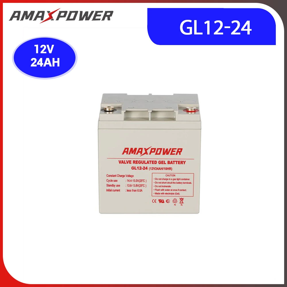 12V24ah VRLA AGM/Gel Bateria Solar Panel Inverter Mantenimiento batería libre Batería recargable sistema Solar/UPS/Juguetes eléctricos/Control Systems12V 24Ah