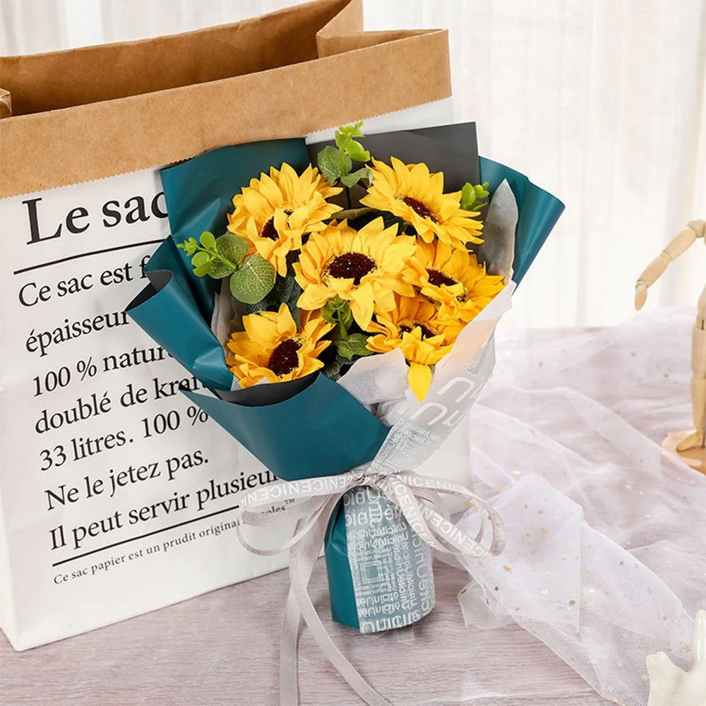 50PCS Soap Sunflower Gift Cheaper Sample Free for Valentine's Day, Christmas, Decoration