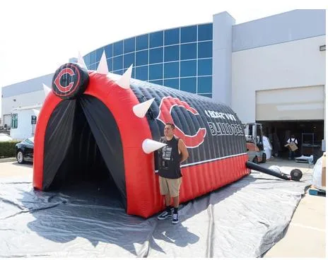 2023 New Red Inflatable Football Entrance Tunnel Dominguez Dons High School