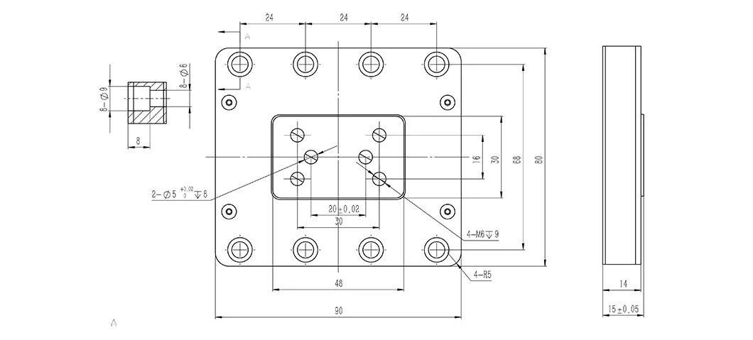 Strong Overload Protection Alclad Tension Compression Force Sensor Load Cell