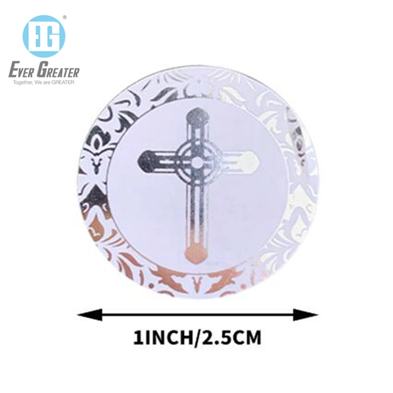 Customized Clear Plastic Adhesive Labels Gold Foil Stamp Waterproof Adhesive Foil Label