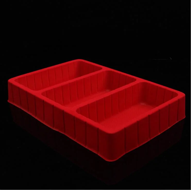 OEM Design Flocked Red Tool Set Blister Packing Tray Box