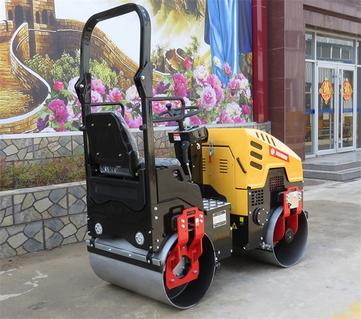 Ride-on Hydraulic Double Drum Mini Road Roller Compactor Vibratory Road Roller for Soil Asphalt