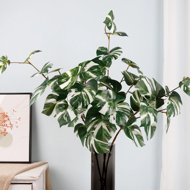 Folhas de banana-mestra Flower Monstera planta artificial Leaf para decoração