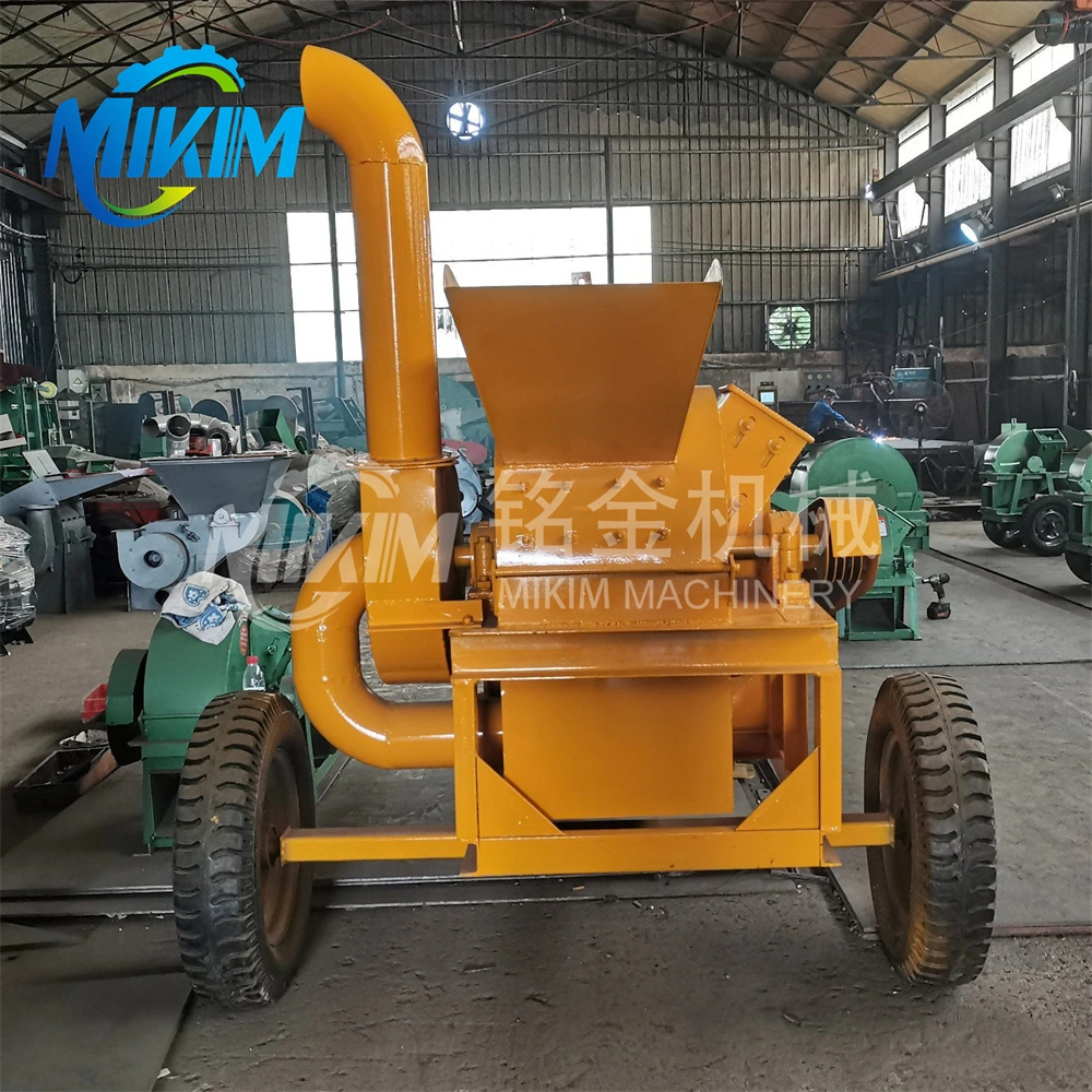 Wood Chipper Shredder Grinder Machine Tree Branch Hammer Mill Mobile Wood Crusher Industrial Wood Sawdust Machine