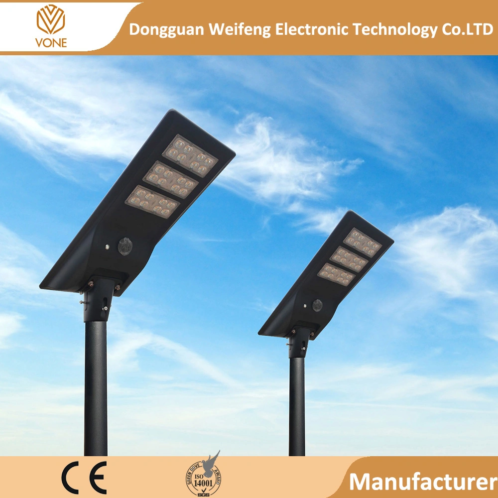 30W 50W 80W Solar Street Light Outdoor Large Capacity Battery 3years Warranty