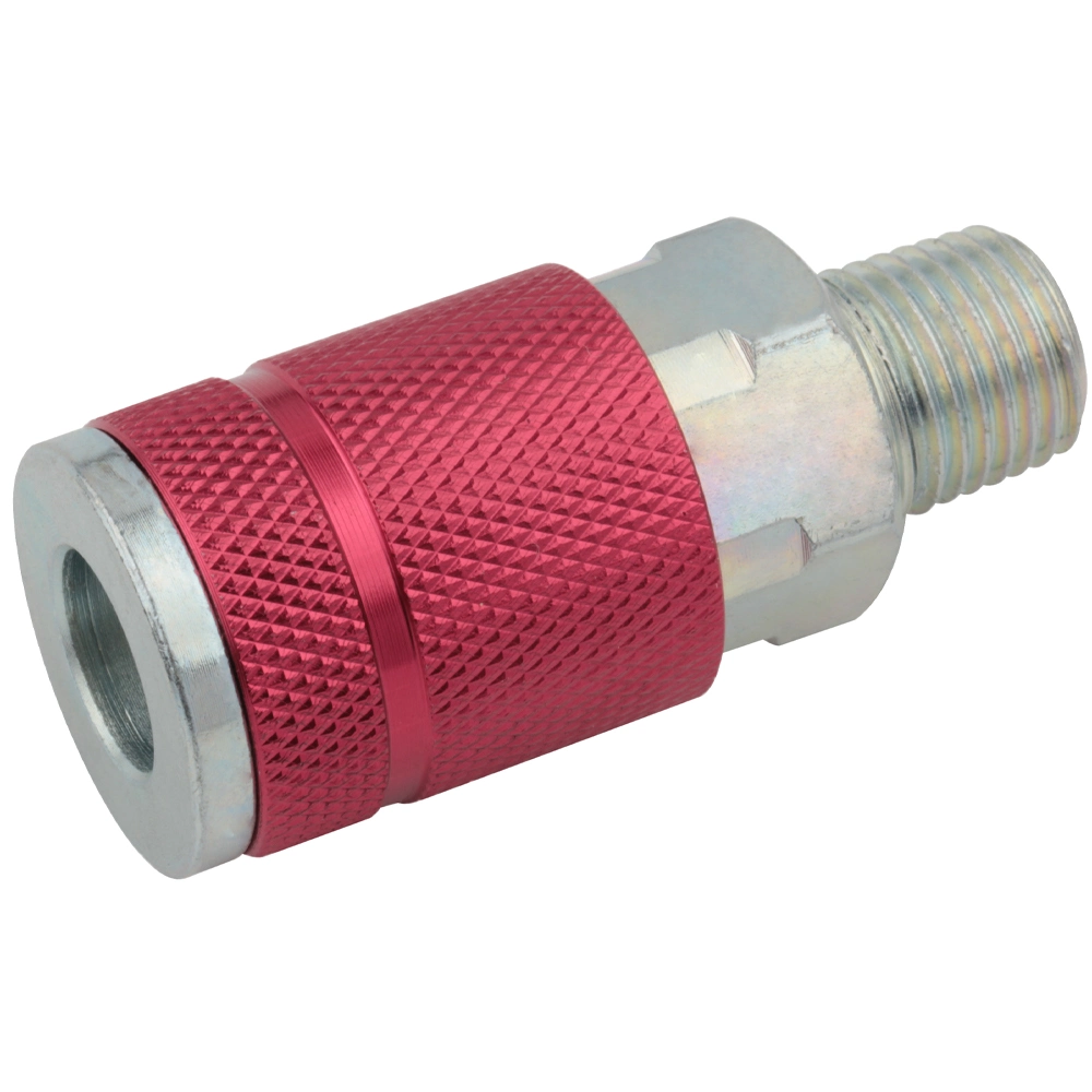 Conector hembra macho de color rojo Milton serie USA de Xhnotion Pneumatic Acoplamiento rápido