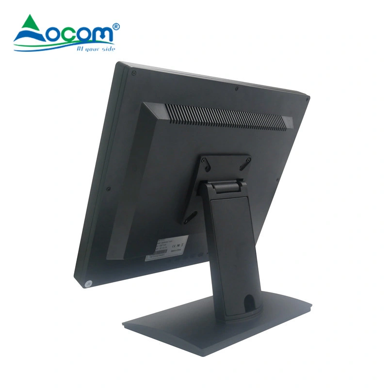 POS de sobremesa de 17 pulgadas LCD de 1280*1024 POS sin bisel de alta resolución Monitor LCD capacitivo con pantalla táctil