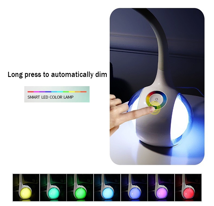 Free Light Colour Changing Base Sensitive Eye Protected Touch Automatic Night LED Table Lamp