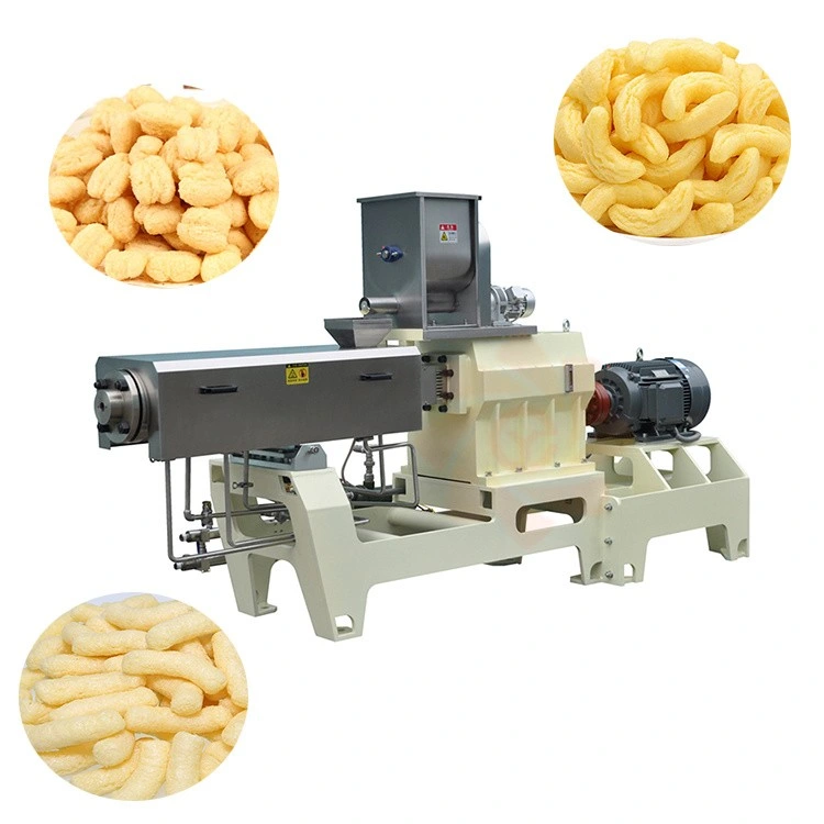 Máquina de extrusión de alimentos maíz arroz patatas fritas de hojaldre Snack inflando la fabricación Equipo