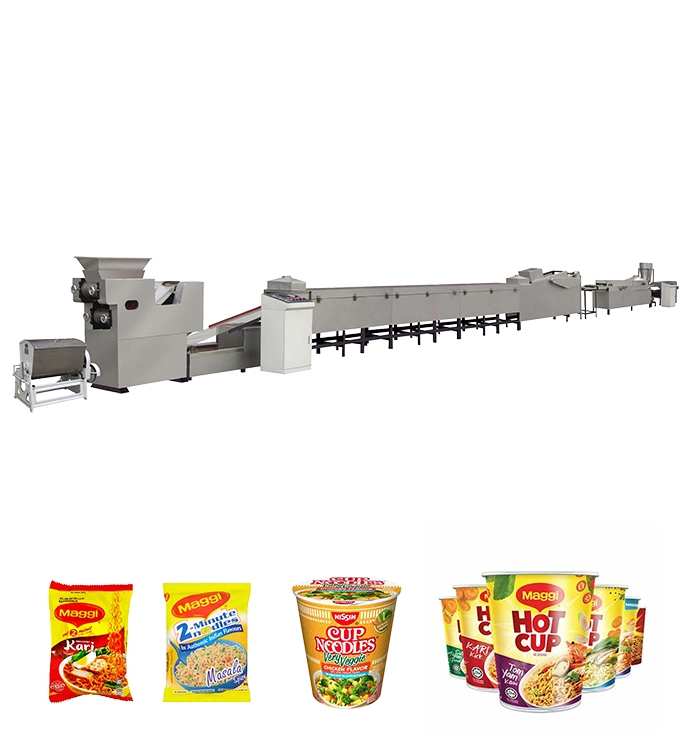 Round Square Shape Fried Instant Noodle Making Machine