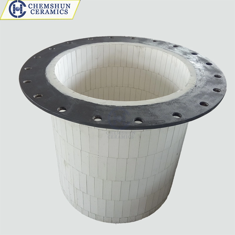 Anti-impacto 92% aluminio Cerámica baldosas revestidas de acero y accesorios
