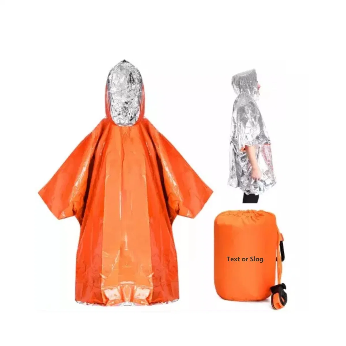 Waterproof Camping Gear Outdoor Blanket Emergency Blankets & Rain Poncho