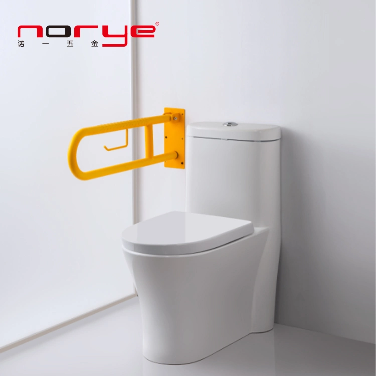 Barres de préhension en acier inoxydable pour bain barre de préhension en forme de U. Toilettes salle de bains pliable