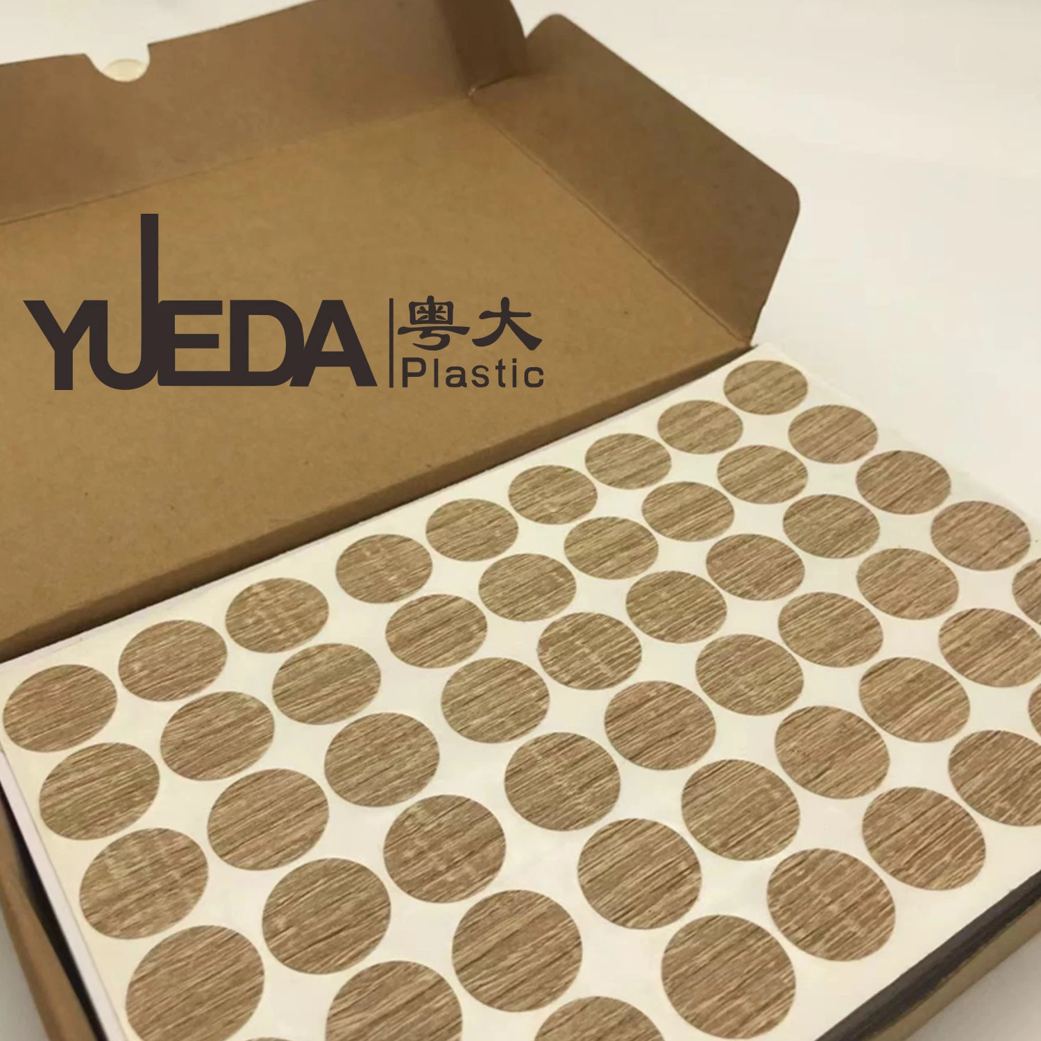 Yueda Woodgrain Self Adhesive Furniture Screw Covers, Screw Hole Cover