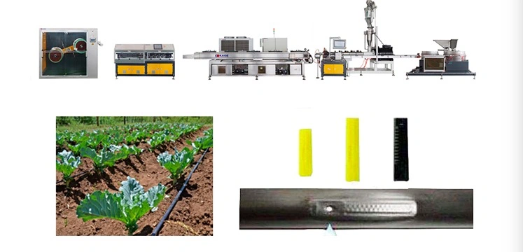 Plano agrícola de alta velocidade rega gota a linha de produção de tubos de fita