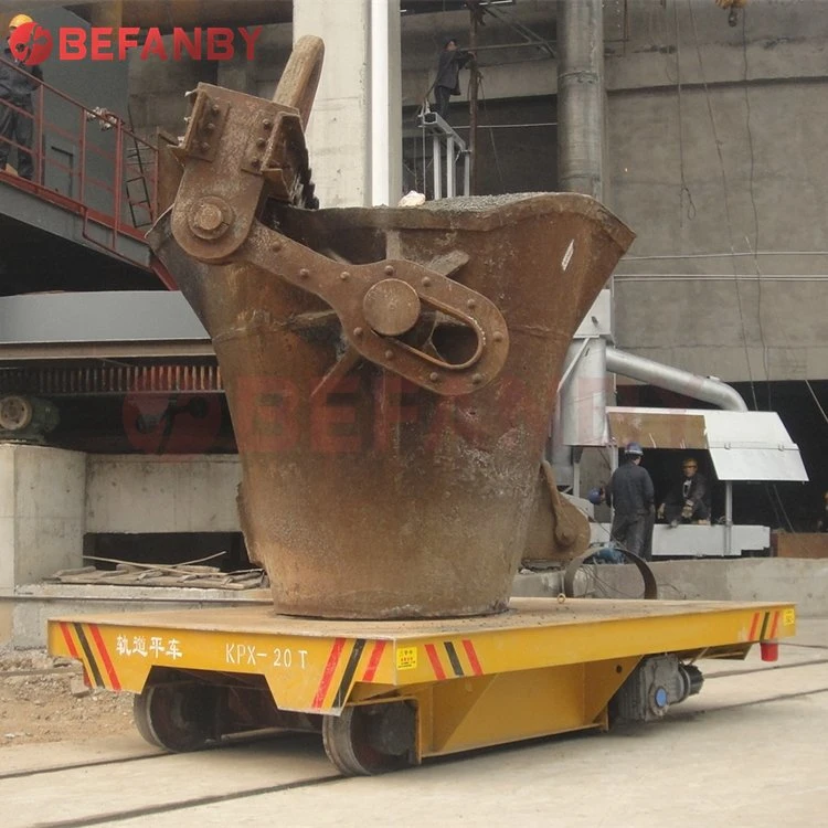 Anti-High Temperature Ladle Transfer Cart Applied in Steel Mill (KPT-40T)