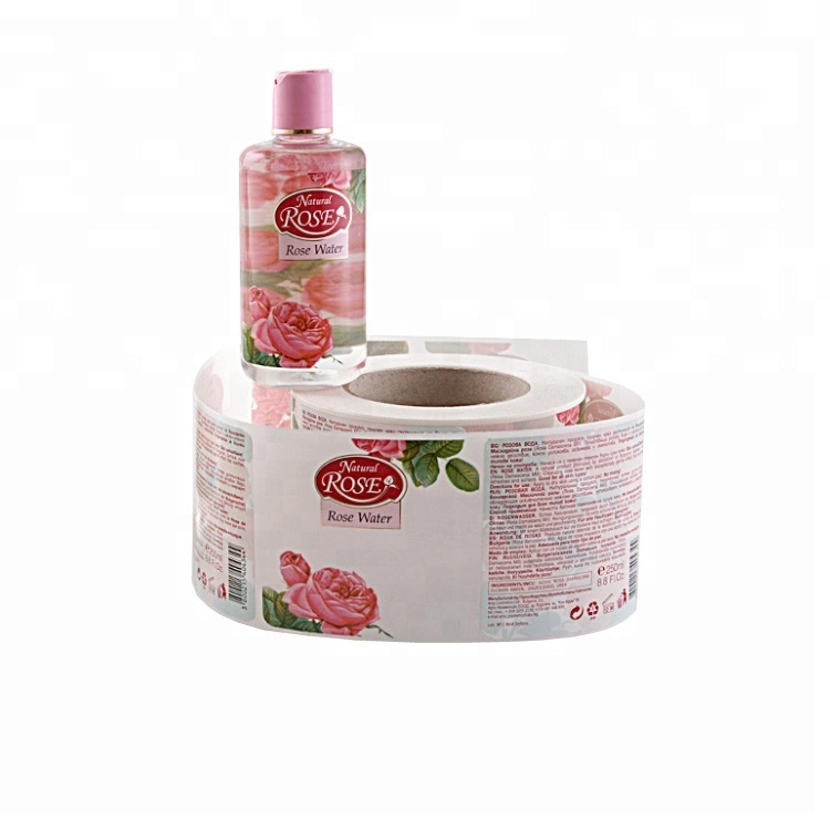 Adhesive Labels Roll Waterproof Personal Care Shampoo Bottle Packaging Printing Sticker Labels