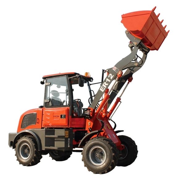 1,2 tonne Everun mini-chargeur Bulldozer chargeuse à roues Er12 Earth-Moving Machines