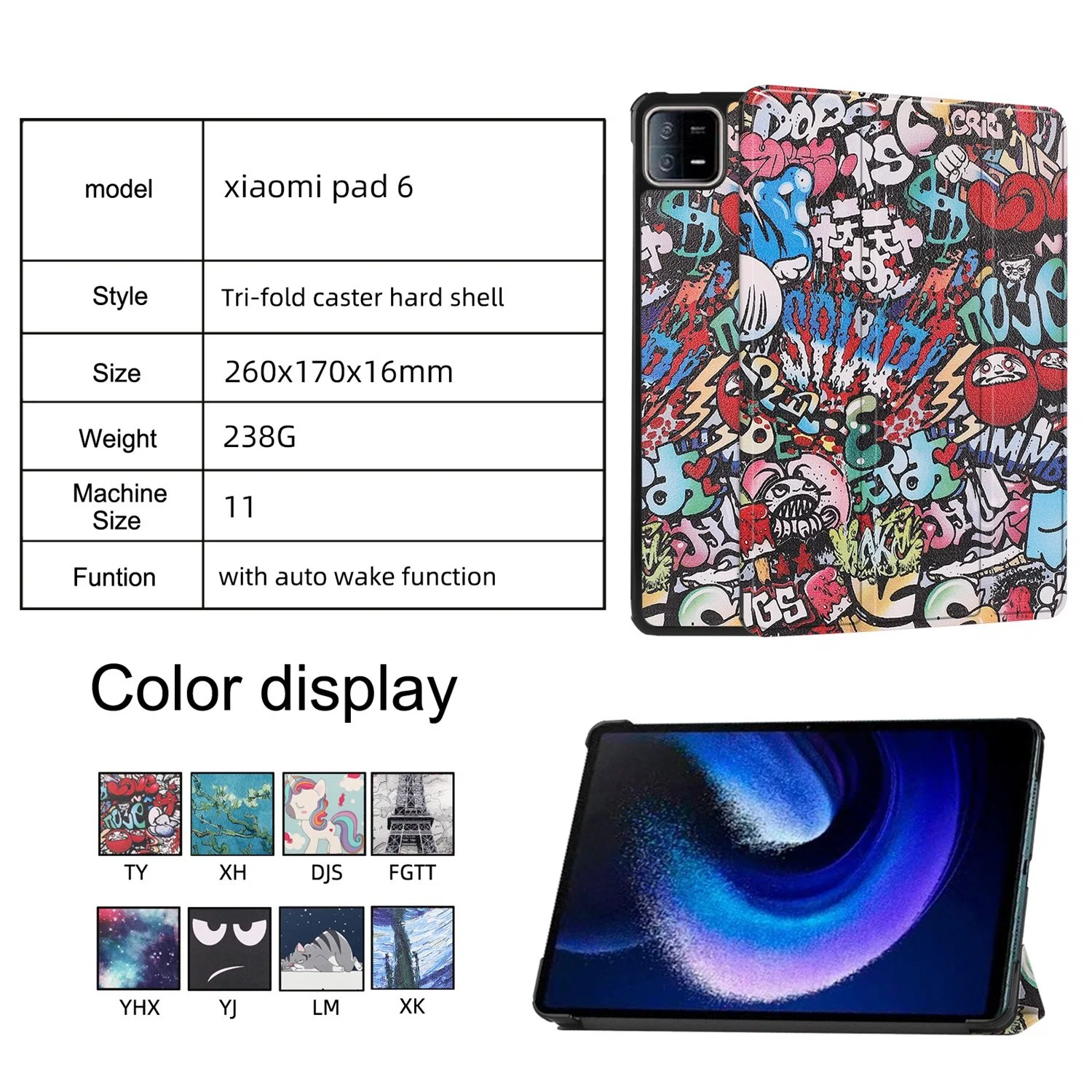 Tablet-Tasche für Xiaomi MiPad 6 11 Zoll 2023 Magnetic Smart Cover